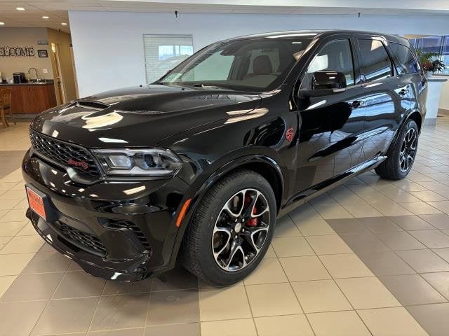2026 Dodge Durango DURANGO SRT HELLCAT JAILBREAK AWD in Diamond Black Clear-Coat Exterior Paint — front three-quarter view