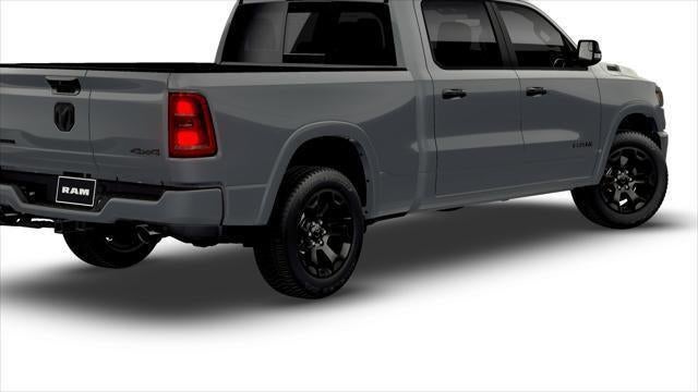2026 RAM Ram 1500 RAM 1500 BIG HORN CREW CAB 4X4 6'4' BOX in Billet Silver Metallic Clear-Coat Exterior Paint — front three-quarter view