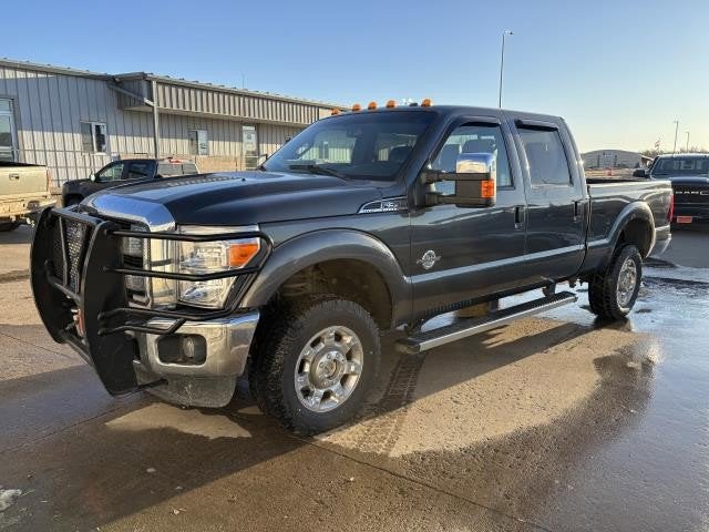 2016 Ford F-350 Lariat in Magnetic Metallic — front three-quarter view