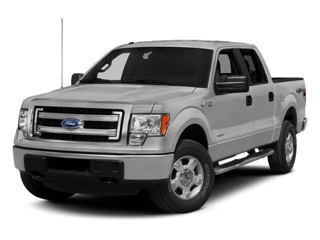 2013 Ford F-150 XLT in Ingot Silver Metallic — front three-quarter view