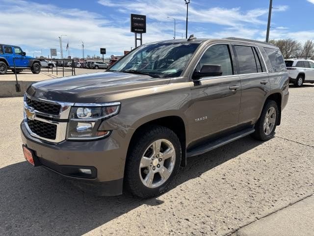 2015 Chevrolet Tahoe LT in Brownstone Metallic — front three-quarter view