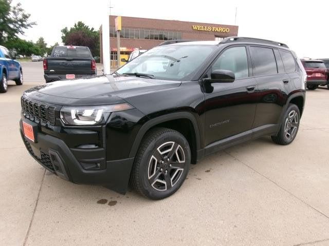 2026 Jeep Cherokee CHEROKEE LIMITED 4X4 in Diamond Black Crystal Pearl-Coat Exterior Paint — front three-quarter view