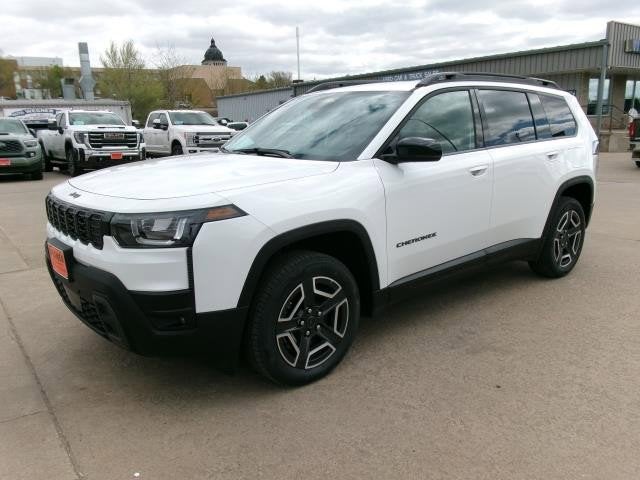 2026 Jeep Cherokee CHEROKEE LIMITED 4X4 in Bright White Clear-Coat Exterior Paint — front three-quarter view