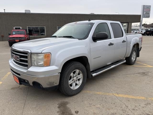 2012 GMC Sierra 1500 SLE in Quicksilver Metallic — front three-quarter view
