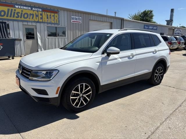 2021 Volkswagen Tiguan Base in Pure White — front three-quarter view