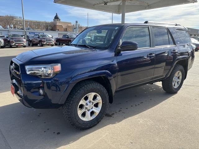 2019 Toyota 4Runner TRD Off Road in Nautical Blue Metallic — front three-quarter view