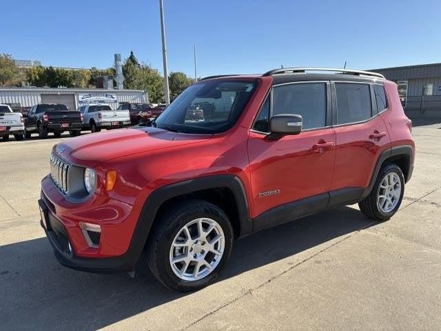 2021 Jeep Renegade Limited 4X4 in Red — front three-quarter view